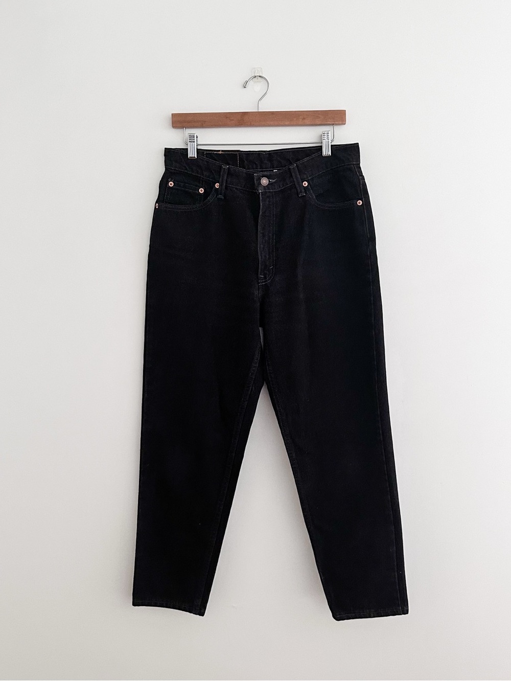 Vintage USA Made Levi's 512 Black Jeans Slim Fit Tapered Leg High Rise 14 Petite